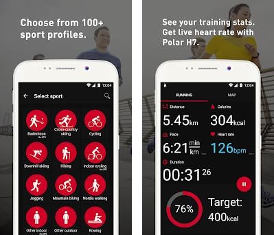 polar workout app